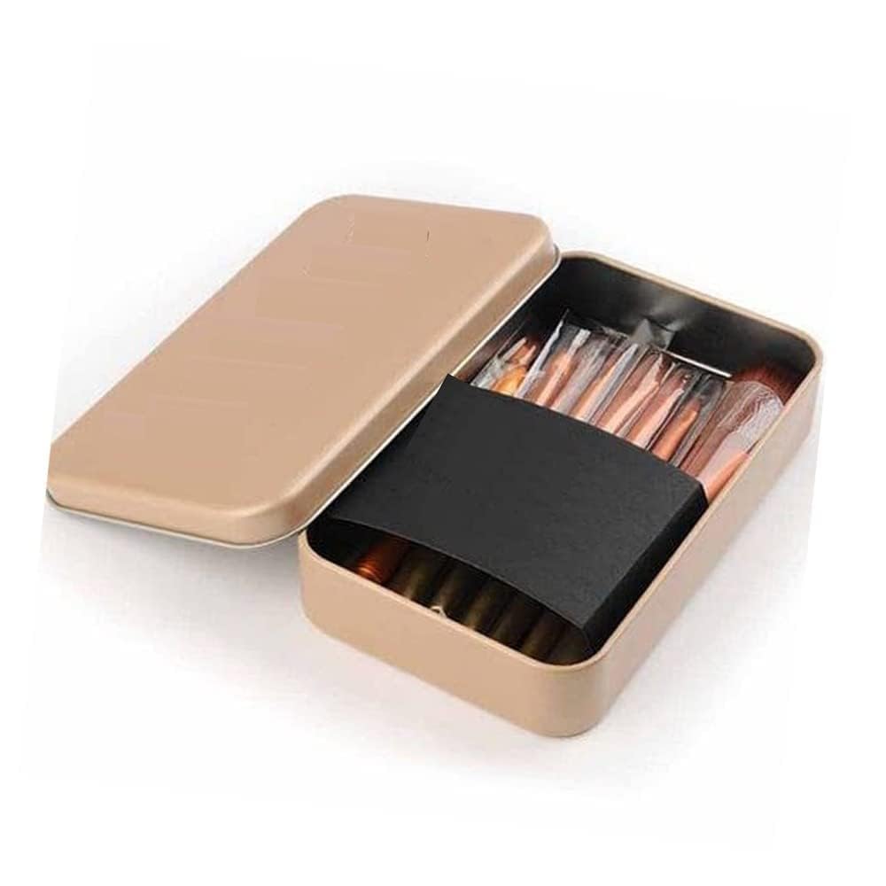 HIKIN SUPERMARKET™ 12 Pcs Makeup Brush Set Makeup Brushes For Foundation Eyeshadow Eyebrow Eyeliner Blush Powder Concealer Contour (Multicolor)