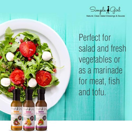 Simple Girl Salad Dressing-3 Bottle Pack- Sweet Vinaigrette, Sweet Mustard And Citrus Ginger - Thumbnail 5
