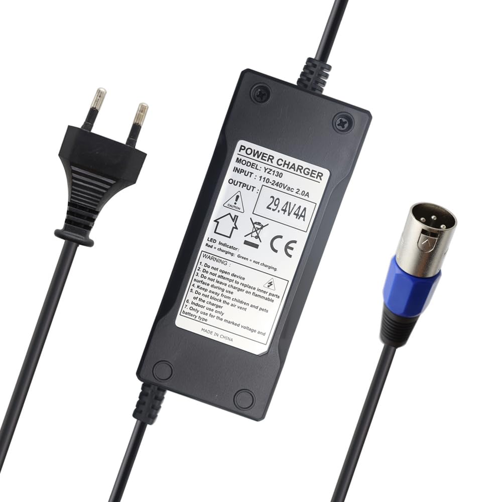 Bloc d'alimentation Chargeur 117 W comme 1202L2 pour Batteries de vélo 24 V des Marques Prophete, Alu-Rex, City-Star, Aldi, Praktiker, Hagebaumarkkt