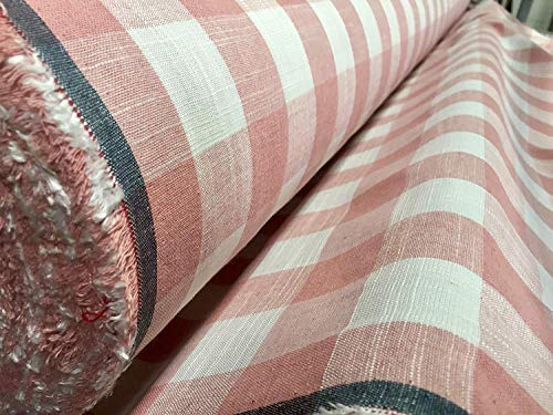 Gingham Linen Checked Fabric Check Material Buffalo Plaid, Dressmaking, Curtains, Home Furnishing - Image 4