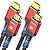 Highwings 8K 10K HDMI 2.1 Cable 6.6FT/2M 2-Pack, Certified Ultra High Speed HDMI Cable Braided Cord-4K@120Hz 8K@60Hz, DTS:X, HDCP 2.2 & 2.3, HDR 10 Compatible with Roku TV/HDTV/Blu-ray