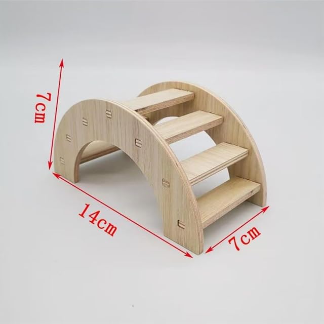 Foto 5 de 8 de Puente de Madera para hámster,Juguete de Madera para hámster,Accesorios para roedores,Juguetes…