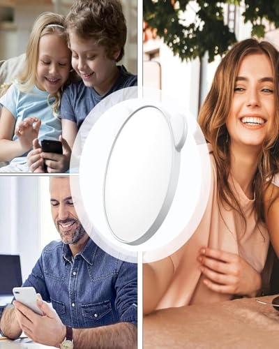 Image of AlakhDM Selfie Mirror, Portable Selfie Mirror for Back Camera, Portable Design, Universal Compatibility, White Finish, Ideal for Vlogging and Photography Recording, Cell & Accessories