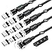 AUFU Magnetisches Ladekabel USB-Kabel, 5 Stück [0.5m 1m 1m 2m 3m], Universal Magnet Ladekabel 360°+180° Rotierendes Magnetisches Datenkabel für Samsung Huawei Xiaomi Sony