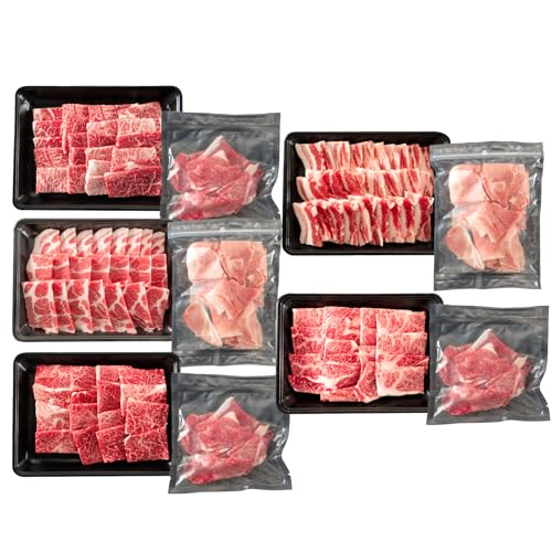 5か月定期便 月替わりで堪能!! 牛肉 豚肉 焼肉 セット 豚バラ 肩ロース モモ ウデ 総重量5.6kg