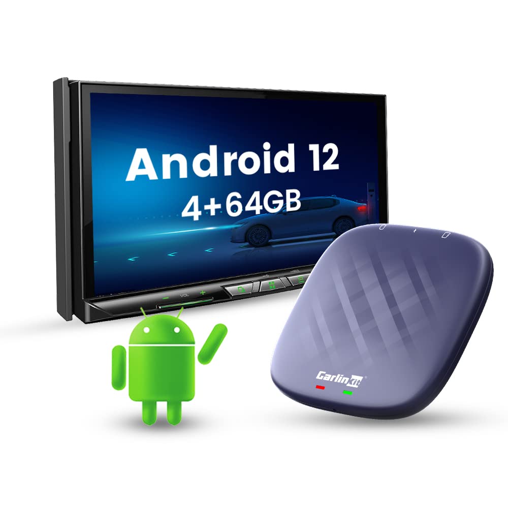 Android Auto Wireless Adapter Belong to Android 13/Wireless CarPlay/Android Auto 3-in-1 Adapter,Also Known as Carlinkit Wireless CarPlay or Wireless Android Auto Adapter,Plug & Play (4G+64G Box)