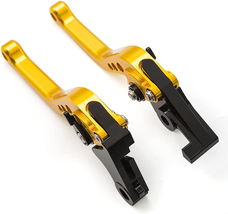 Clutch Brake Levers Compatible with Tiger 660/Sport 2023-2025, Tiger Sport 800 2025 Motorcycle Short Gold