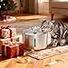 Cat Water Fountain Stainless Steel - 74oz/2.2L Pet Gift Dog Water Dispenser Automatic Silent Cats Dispenser for Drinking Indoor Metal Kitty Spout Fountains with 3 Filters & 3 Sponges Cat Dogs Gifts
