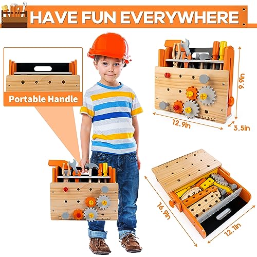 Kidwill TS03 Wooden Tool Bench For Kids thumb #3