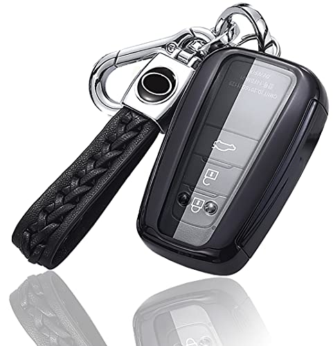 yoshinari トヨタ 用 TOYOTA 用 C-HR プリウス 50系 新型 カローラ RAV4 50系 カムリ70系 ランドクルーザー プラド 150 後期 専用 キーケース キーカバー キーホルダー スタイリッシュ 汚れ 滑り 傷 防止 TPU