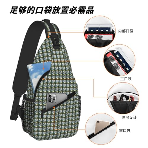 Mochila cruzada con estampado de cisnes bolso diagonal elegante para paseos urbanos 6