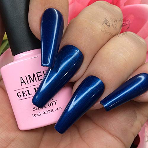 Esmalte Gel U V LED AIMEILI Midnight Swim 10ml miniatura 5
