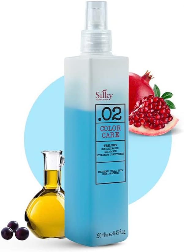 SILKY .02 TRILOGY HYDRATING CONDITIONER with Active Ingredients for UV Protection and Conditioning (250 ml)