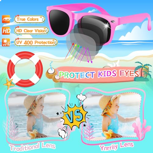 Kids Sunglasses Party Favors, 12 Pack Sunglasses Bulk for Kids with UV400 Protection in Bulk for Boys and Girls, Great Gift for Birthday Graduation Party Supplies, Beach, Pool Party Favors, Fun Gift3