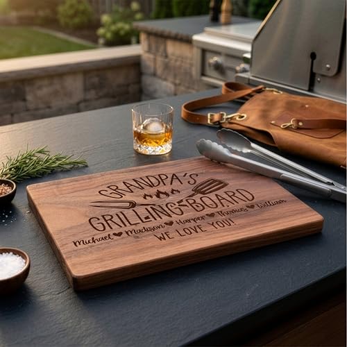 Tabla de cortar rectangular personalizada de madera para parrilla miniatura 3