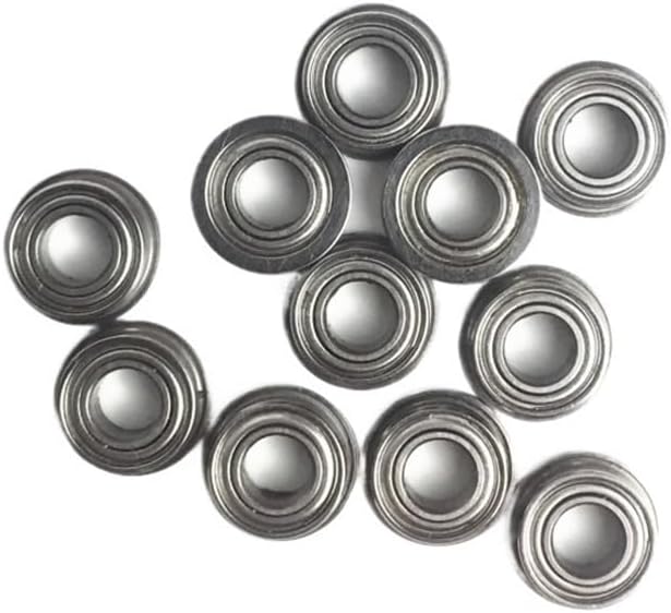 10 pieces MF74ZZ flange bearing 4x7x2.5 mm ABEC-1 miniature flange MF74 Z ZZ ball bearing