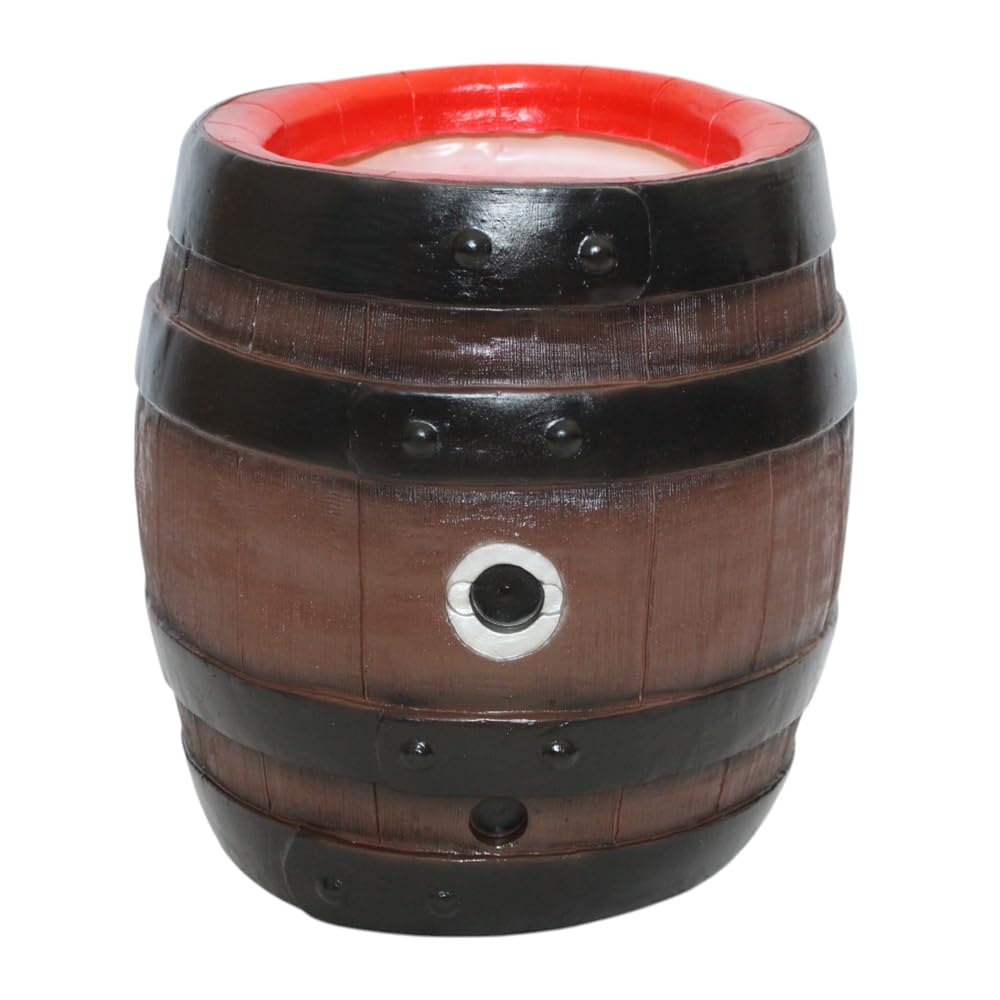 Pflanzkübel Bierfass großes Pflanzgefäß aus Kunststoff, rustikale Deko zum Bepflanzen, Höhe 33 cm