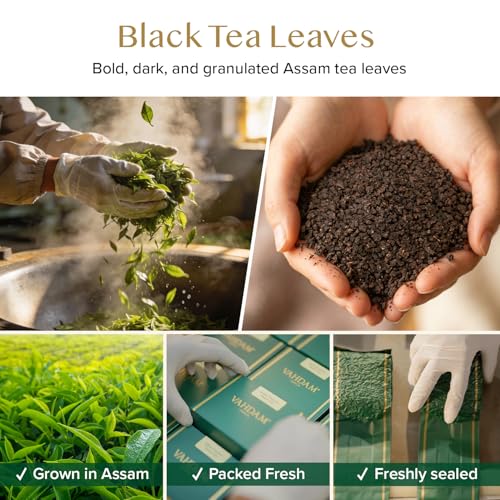 Image of VAHDAM CTC Black Tea Loose Leaf(12oz|170+ Servings) Pure Assam Tea Leaves