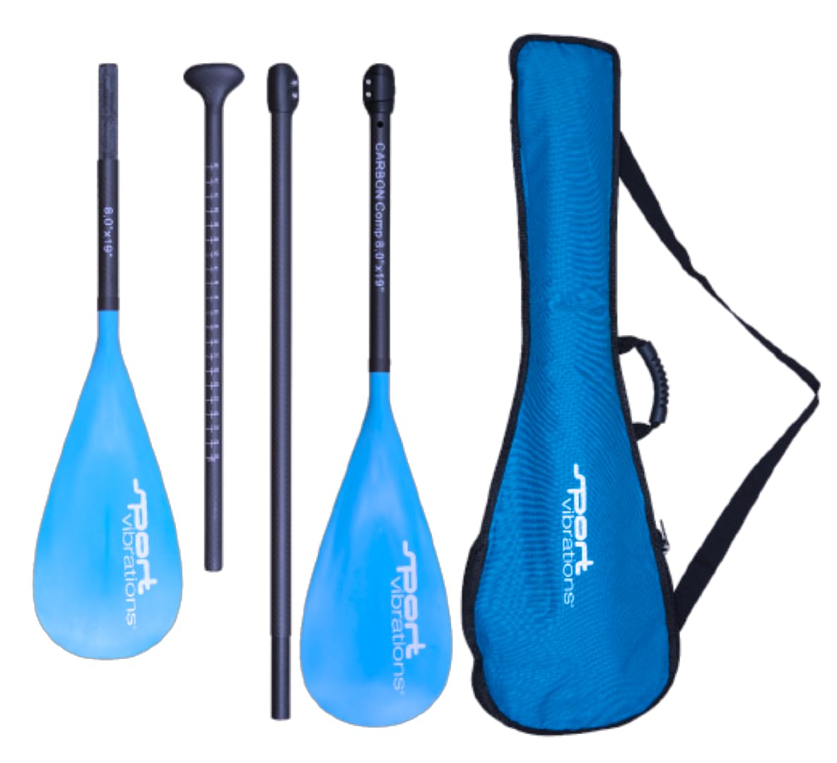 3 oder 4 TLG. SUP Paddel optional mit Kajakfunktion (4 TLG. Variante) CarbonComp 8'0" Antitwist- Superlight