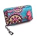 Produktbild JillyMode hochwertige Geldbörse mit Reißverschluss Groß Kapizität Handyfach viele Muster GB00-10 (GB10-Auckland-9262-12)