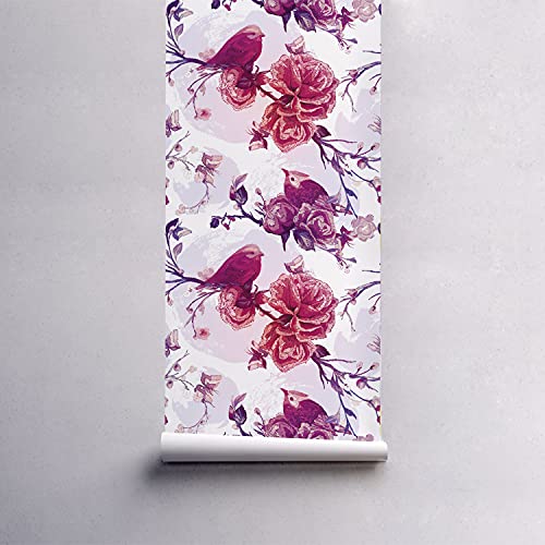 Papier peint panoramique violet de haute qualité texturée Magic-Stick - 5