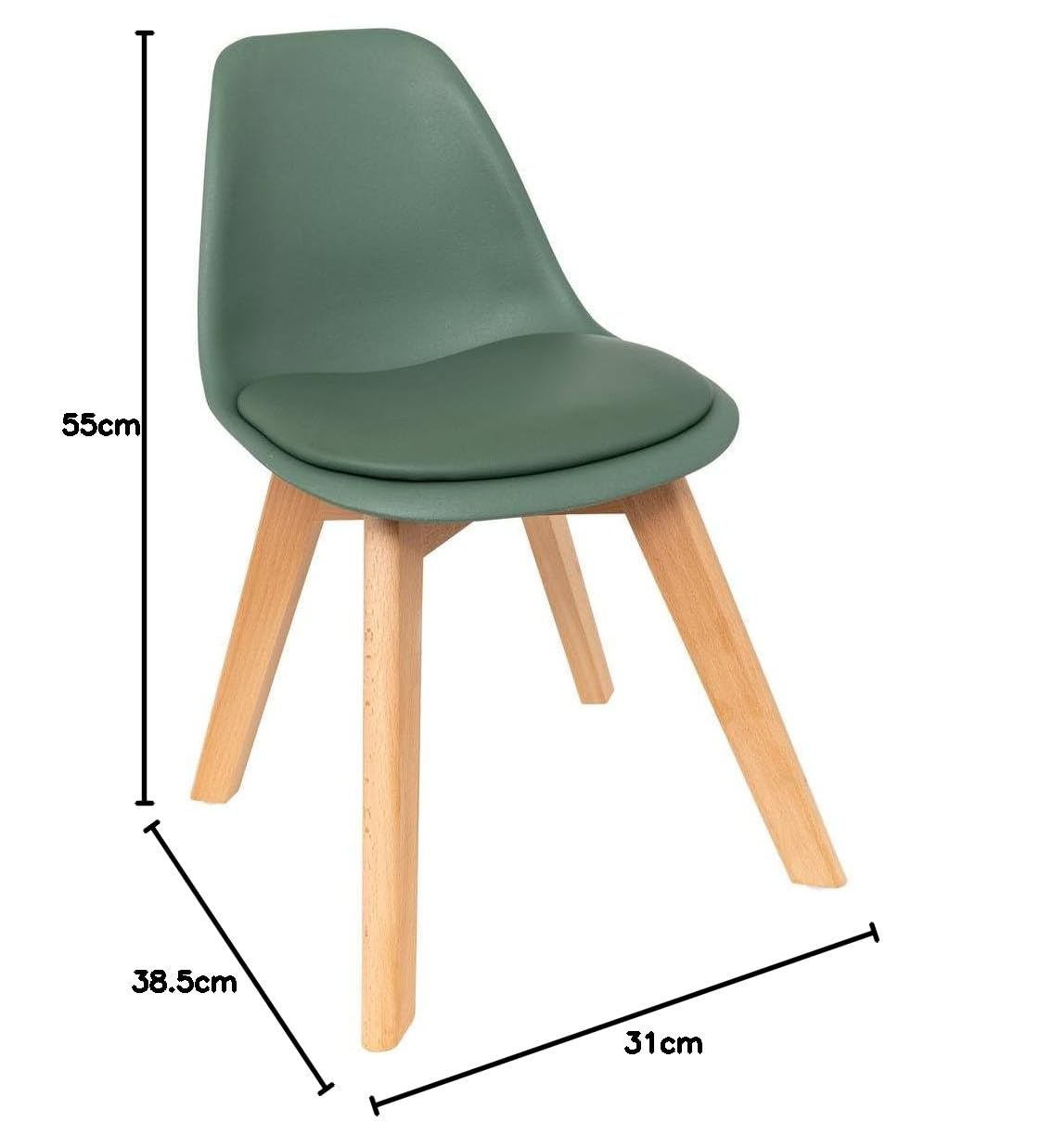 ATMOSPHERA CREATEUR D'INTERIEUR Krzesło Mini PP Berry Zielony