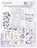 49 AND MARKET Color Swatch: Lavender Rub-Ons 6'X8' 6/Sheets, Multicolor
