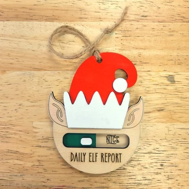Elf Report Christmas Ornament Childrens Ornament elf