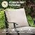 MIXPATIO Patio Furniture Set 7 pcs, Outdoor Patio Furniture, 3-Seat Sofa, 2 Single Chairs, 2 Swivel Chairs, 2 Ottomans and 5.75" Extra Thick Cushion, Patio Conversation Set for Backyard Deck,Beige