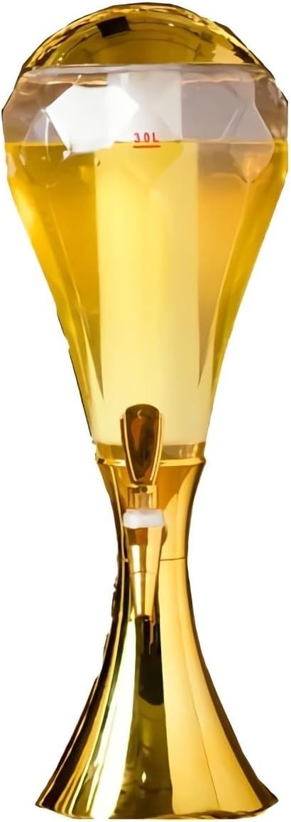 Beer Tower 3L Wine Cannon Commercial Draft Beer Machine Barrel Beer Glass Wine Divider Beverage Barrel Party Tower Beverage Dispenser(Small)