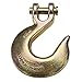 US Cargo Control 1/2 Inch Clevis Slip Hook (4-Pack), Grade 70 Clevis Hooks for Tie Down Chain, Trailers, and Load Binding Applications, 11,300 LBS Working Load Limit, Yellow Zinc Chromate