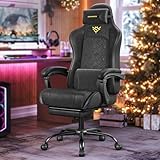 SONGMICS Gaming-Stuhl, Bürostuhl, Schreibtischstuhl, ergonomischer Gaming-Sessel, Sitzkissen mit...