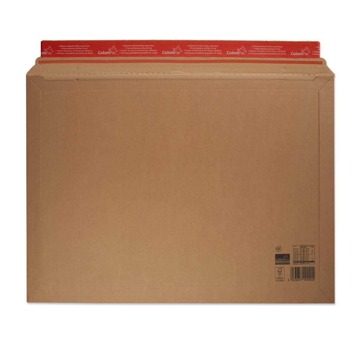 ColomPac CP01009 koperty do wysyłki kalendarza, z tektury falistej, 100 sztuk, brązowe, 570 x 420 mm, wypełnienie poprzeczne