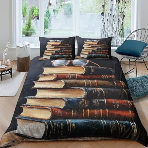 Housse de couette camping-car vintage 3D parure de lit douce double 200x200 - 4