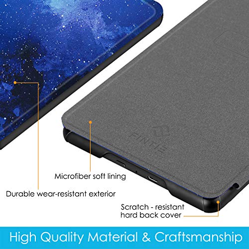 Image of Fintie Slimshell Case for 6 inch Kindle Paperwhite (10th Generation, 2018 Release) - Premium Lightweight PU Leather Cover with Auto Sleep /Wake for Amazon Kindle Paperwhite E-Reader, Starry Sky