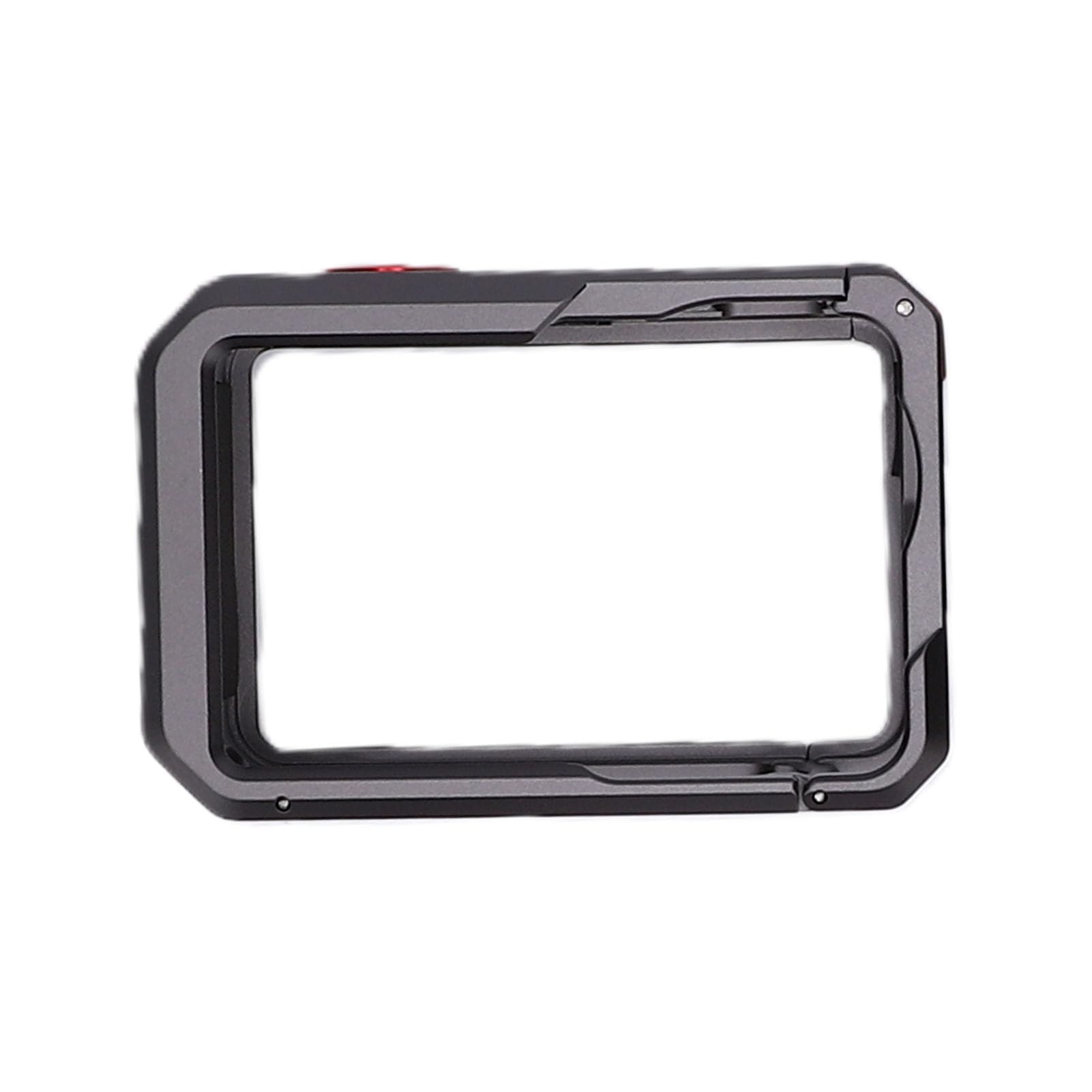 Chrees Juego de soporte de agarre para cámara, jaula ergonómica de aleación de aluminio con base magnética y parasol de pantalla, compatible con 6