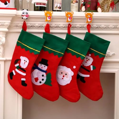 Image of Santa Gift Socks Hanging Christmas Decoration| Pouch for Gifts | Items for Home & Office | Festive Hangings, Ornaments | Any One | PoPo Toys 