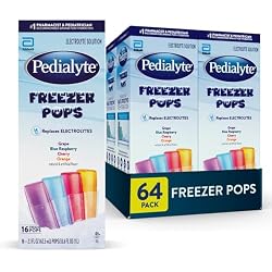 Pedialyte Electrolyte Solution Freezer Pops, Hydration Variety Pack | Electrolyte Pops have 3 Key Electrolytes, Four Fruit Flavors, Ice Pops for Kids and Adults