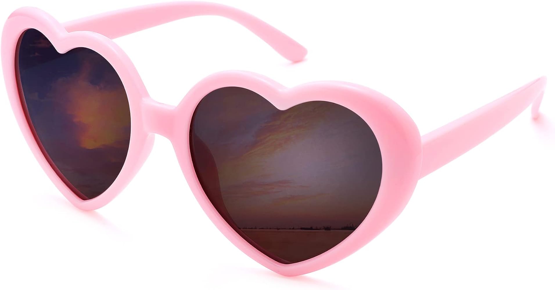 Sonnenbrille herzform rosa Clearance