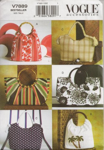 Vogue V7889, Handbags and Accessories, OSZ. OOP