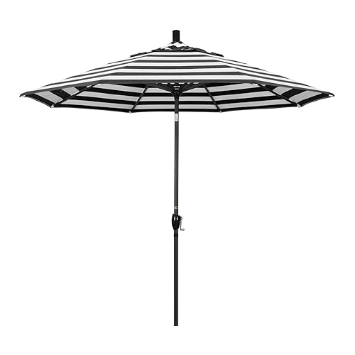 9' Rd Pacific Trail Series Aluminum Patio Umbrella, Crank Lift,