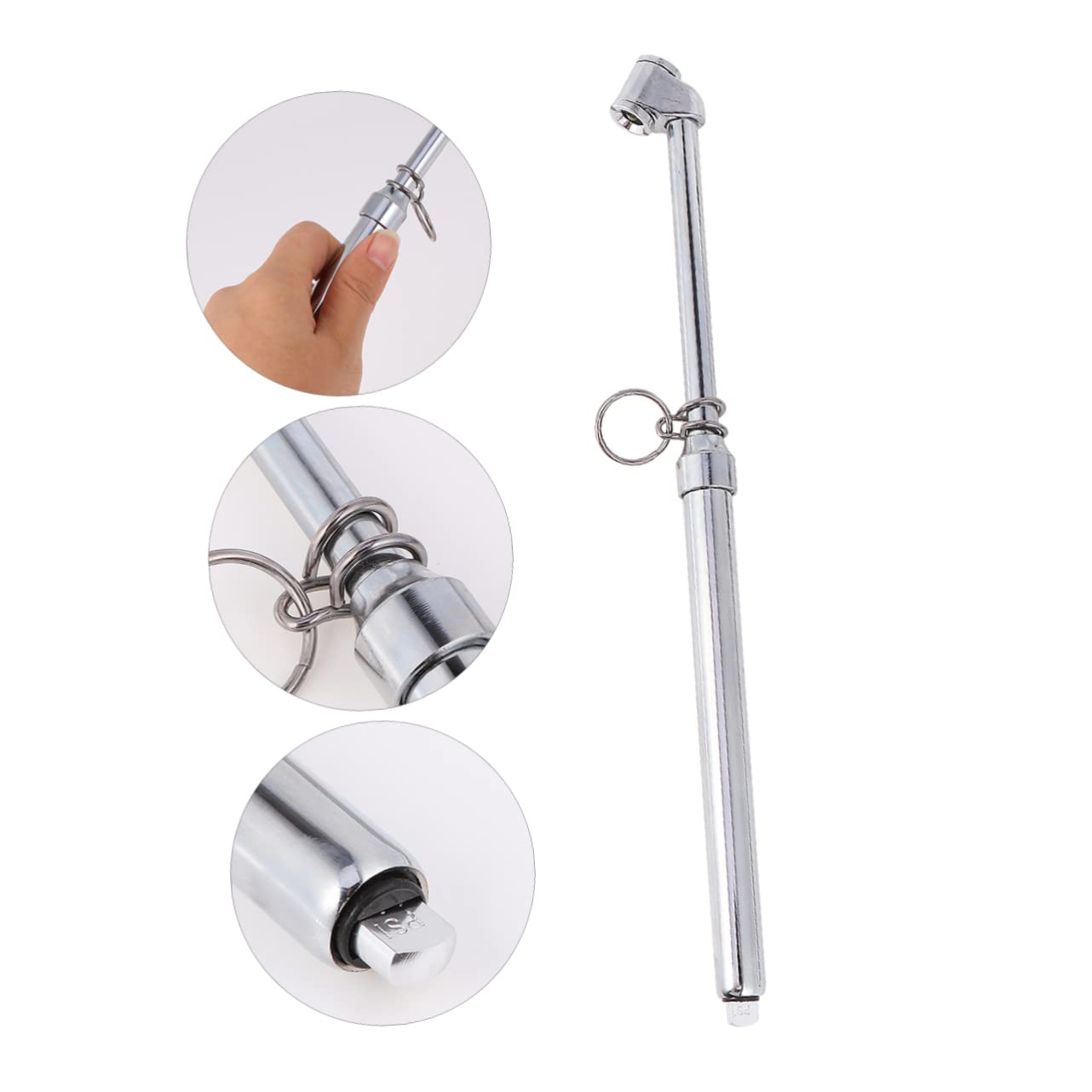 Cabilock 1 PC Accurate Mechanical Tire Pressure Gauge Practical Air Gage for Cars Motorcycles Rvs and Compact Pencil Design with Metal Stem for and Use