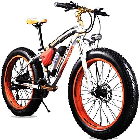 Cyrusher Electric Motor Power Bicycle Commuter Bike Lithium Battery Folding Bike Full Suspension 240W 36V Dual Disc Brakes Compact Foldable 14inch Wheel