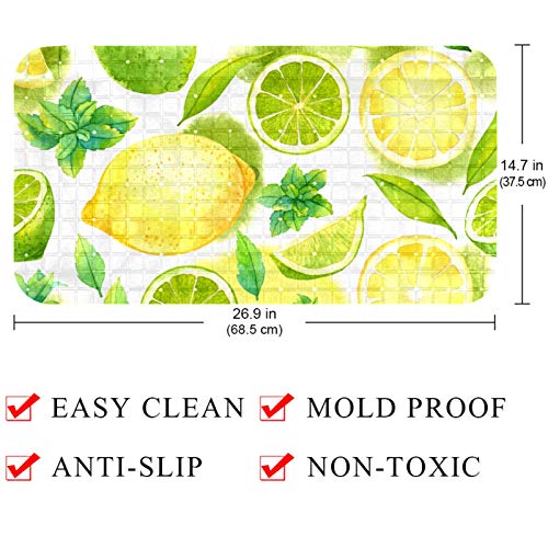 Tapis de bain lavable en machine pour enfants et tout-petits 60x37