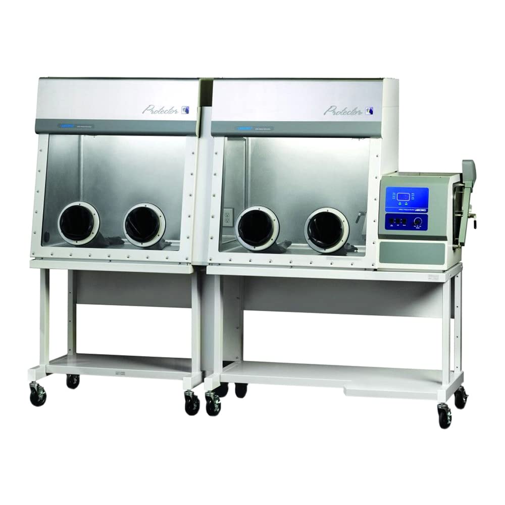 Labconco Protector 5065542 Stainless Steel Double Filtered Glove Box with China/Australia Power Cord and Plug, 208-230 Volts, 50/60 Hz, 108.9
