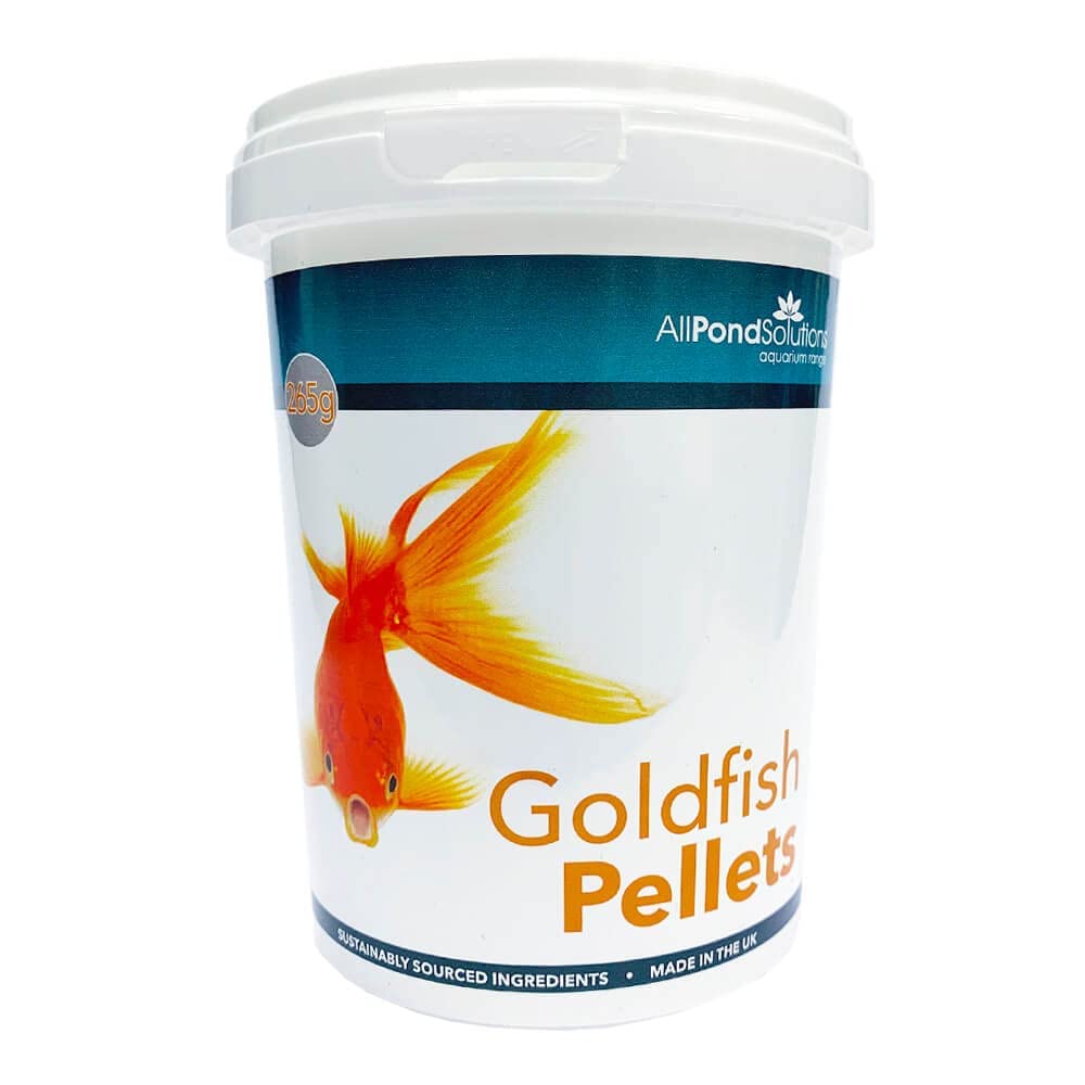 allpondsolutionsGoldfish Fish Food - Small Sinking Pellets with Algae, Protein, Crude Fat - Complete Nutritional Support - Feeder Granules for Aquarium & Outdoor Pond - Fish Tank Accessories, 265g