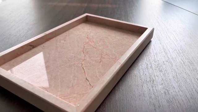 新品 herlipto HLT ROSE MARBLE MIRROR TRAY Amazon.com: Marble Bathroom Vanity Tray, Natural Luxury Vanity