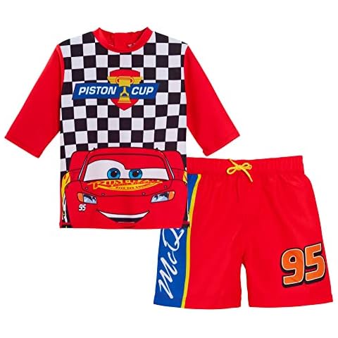 Disney Cars Swim Shorts and Rash Vest Set Cover