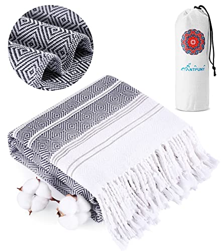 Cotton Turkish Beach Towel Quick Dry Sand Free Mens Birthday Gift Ideas For Dad Father Day Husband Brother Uncle Boyfriend In Law Male Boss Grandpa Him Retirement 60Th 50Th 40Th 30Th Wife Daughter Son #TOP4