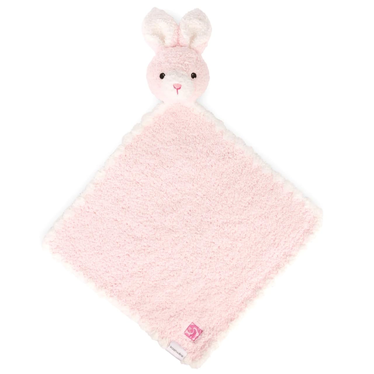 KASHWÉRE Kreatures Baby Blanky Lovey, 15" x 15" (Elephant (Light Grey))
